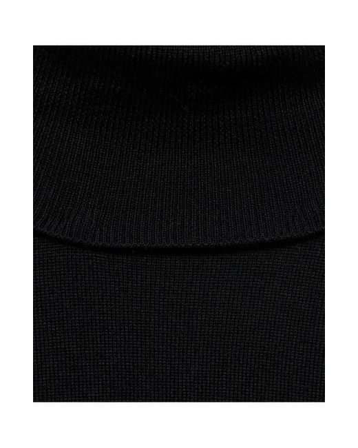 Mango Black Turtleneck Wool Sweater for men