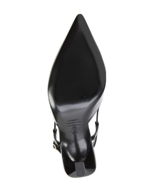 Stuart Weitzman Black Vinnie 50 Slingback Pump