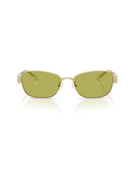 Tory Burch Yellow 55Mm Rectangular Sunglasses
