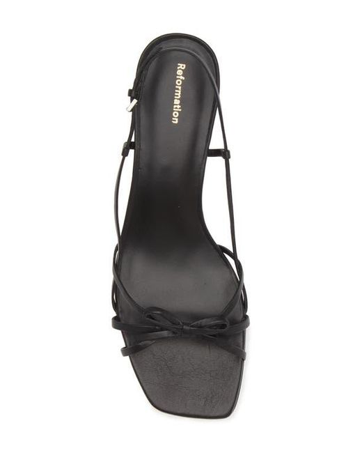 Reformation White Sally Slingback Sandal