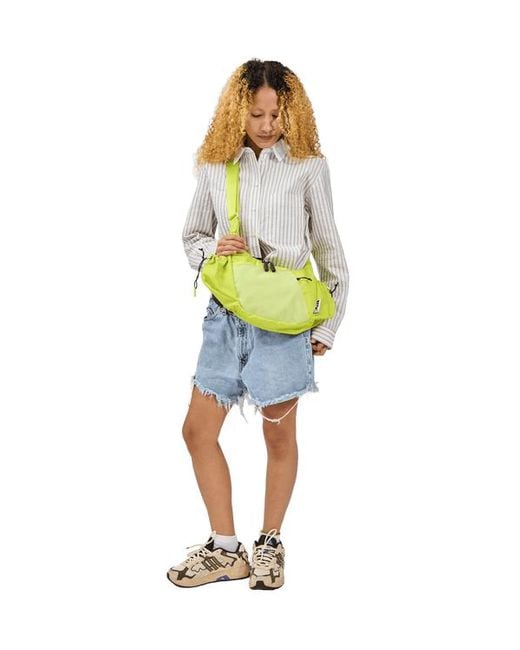 BABOON TO THE MOON Yellow Crescent Crossbody Bag