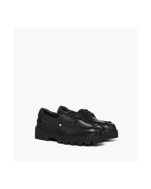 MCM Black Platform Loafers for men