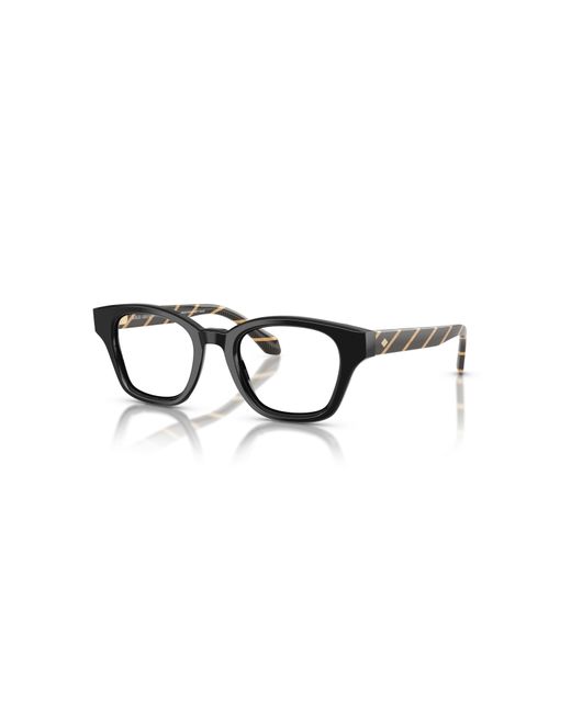 Giorgio Armani Black 47Mm Rectangle Optical Glasses for men