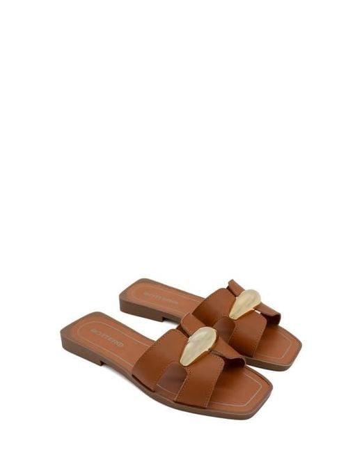 BOTTER Brown Cutout Slide Sandal