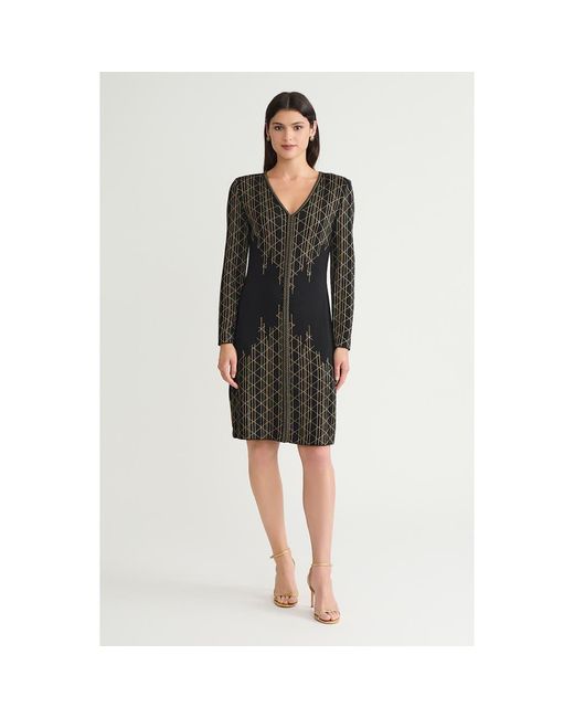 Ming Wang Women's Black Art Deco Lurex Soft Knit Sheath Dress - www.rajagirimanappuram.com Ming Wang Women's Black Art Deco Lurex Soft Knit Sheath Dress - www.rajagirimanappuram.com