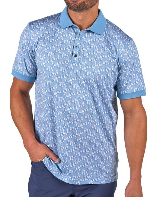 Black Clover Blue Pineapple Crown Polo for men