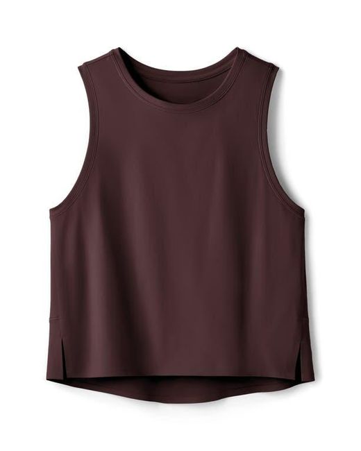 Rhone Purple Serene Crop Performance Tank