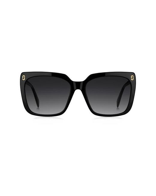 Marc Jacobs Black 56Mm Gradient Square Sunglasses
