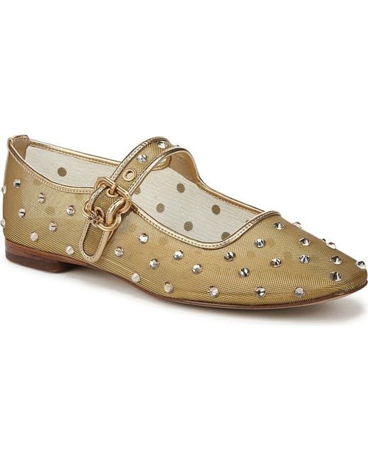 Sam Edelman Brown Michaela Shine Mary Jane Flat Shoes