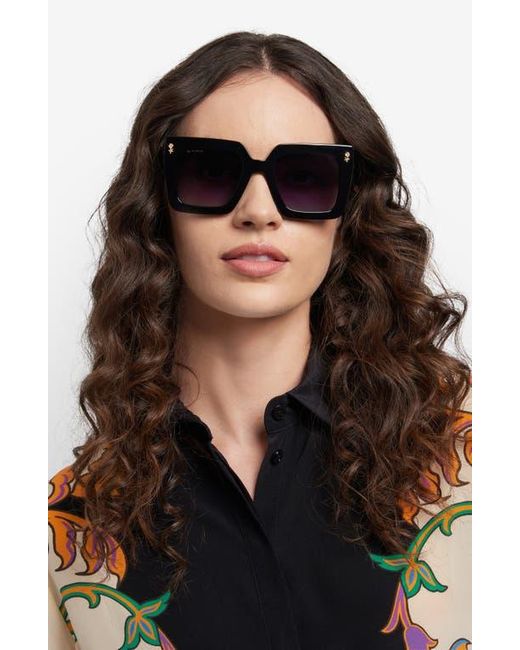 Etro Black 52Mm Square Sunglasses