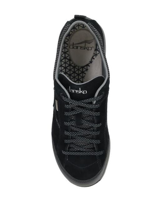 Dansko Black 'Paisley' Waterproof Sneaker