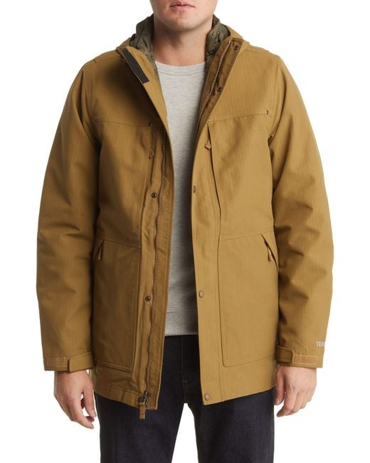 L.L. Bean Brown rugged 3-in-1 Waterproof Recycled Nylon Parka for men