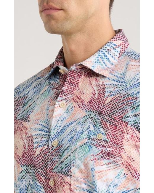 Tommy Bahama Blue Tortola Cartago Palms Button-Up Shirt for men