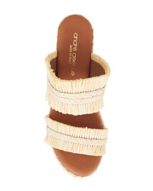 Andre Assous Natural Nori Espadrille Wedge Sandal