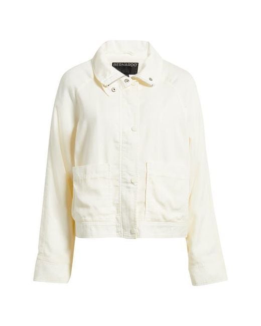 Bernardo White Crop Utility Jacket