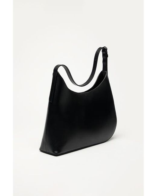 Want Les Essentiels De La Vie Black Arch Smooth Leather Shoulder Bag