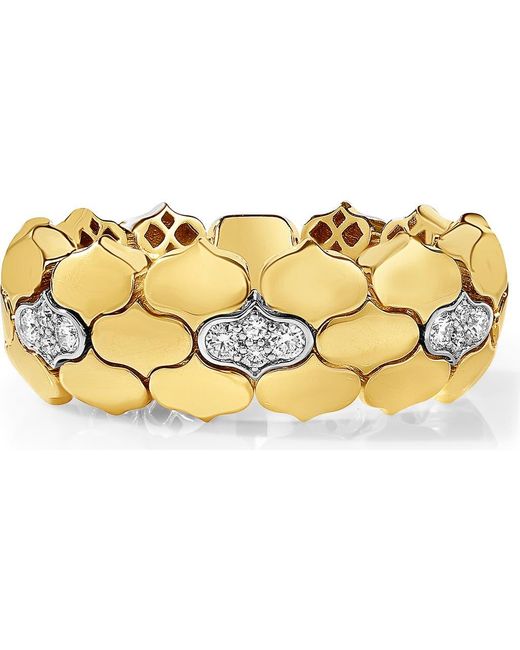 Roberto Coin Metallic Cobra Diamond Flexible Ring