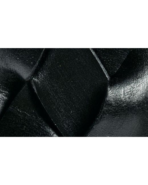 Treasure & Bond Black Kaylee Braided Leather Belt