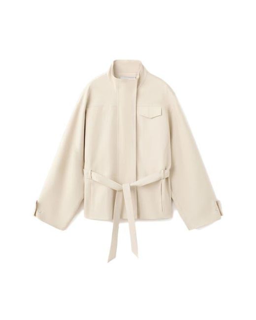 Mango Natural Belted Jacket