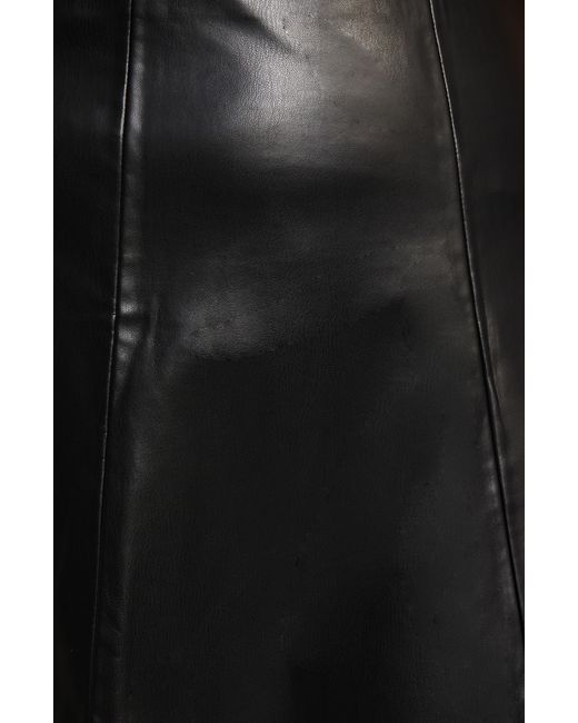 Estelle Black Ashdown Faux Leather A-line Skirt