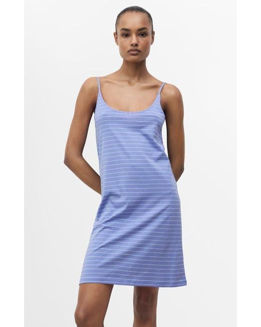 Mango Blue Stripe Cotton Nightgown