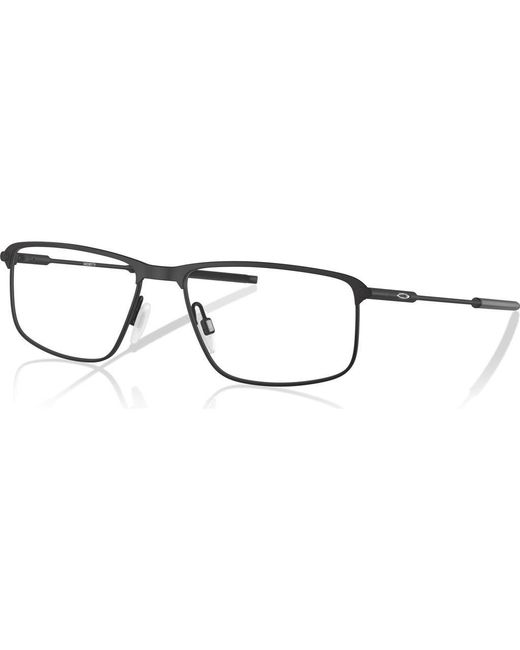 Oakley Brown 56Mm Rectangle Optical Glasses for men