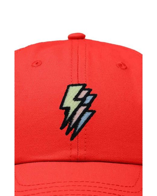 Alix Red Lightning Cap for men