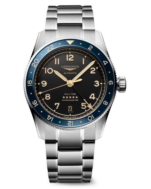 Longines Gray Spirit Zulu Bracelet Watch, 39Mm for men