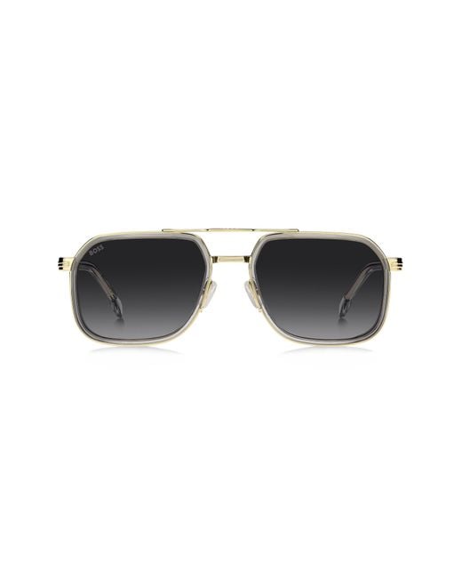 Boss Black 55Mm Rectangular Sunglasses for men