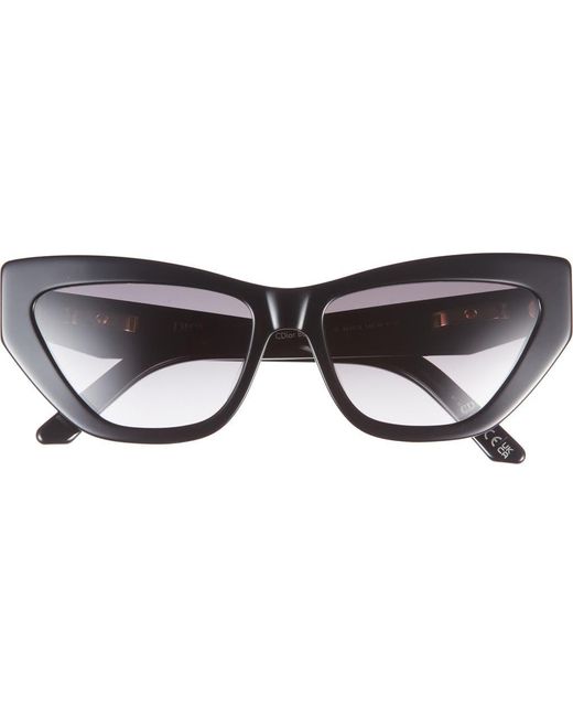 Dior Brown C B6I 56Mm Gradient Cat Eye Sunglasses