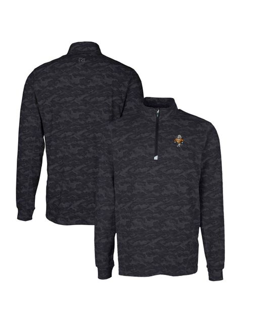 Cutter & Buck Blue Tennessee Volunteers Big & Tall Traverse Camo Print Stretch Quarter-zip Drytec Top At Nordstrom for men