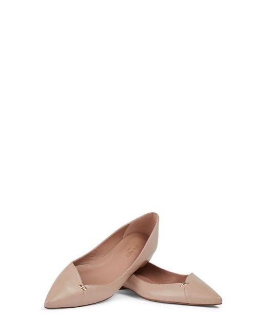 L.K.Bennett Brown Cally Pointed Toe Flat