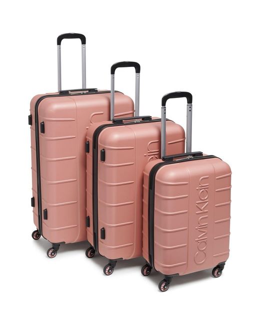 Calvin Klein Pink Bowery 3 Piece Luggage Set