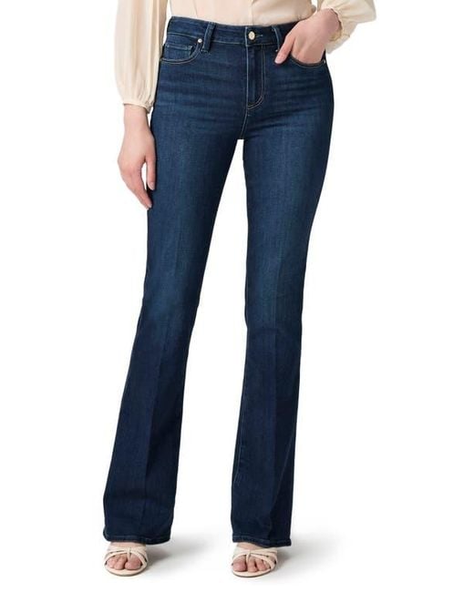 PAIGE Blue Laurel Canyon High Waist Bootcut Jeans