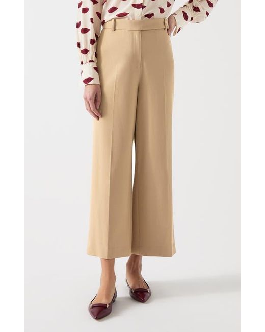 L.K.Bennett Natural Joel Button Detail Pants