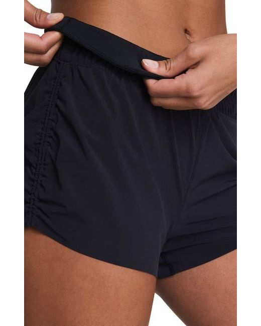 Spanx Blue Cinched Running Shorts