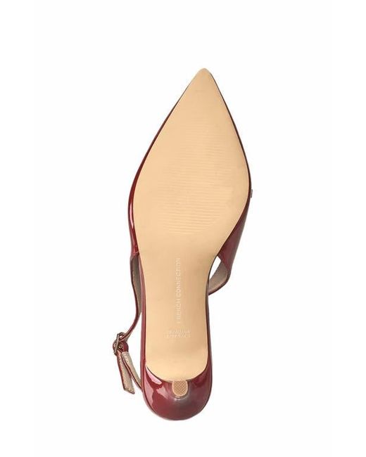 French Connection Pink Quinny Slingback Kitten Heel