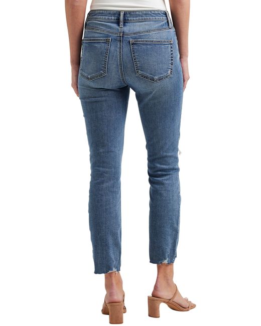 Silver Jeans Co. Blue Most Wanted Americana Mid Rise Ankle Straight Jeans