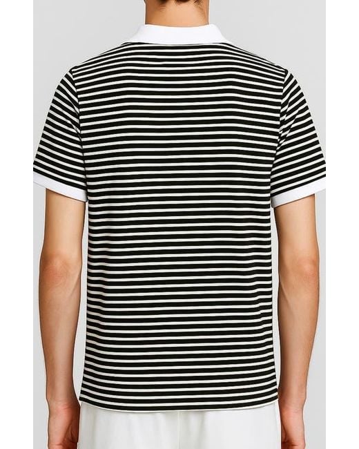 D.RT Black Stripe Polo for men