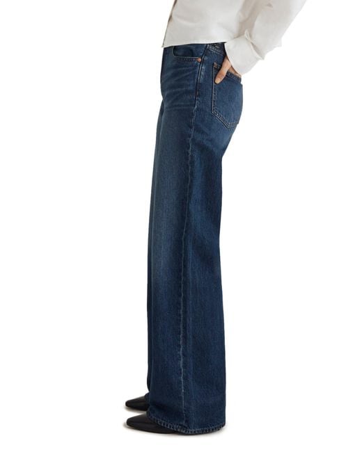 Madewell Super Wide Leg Jeans in Blue | Lyst