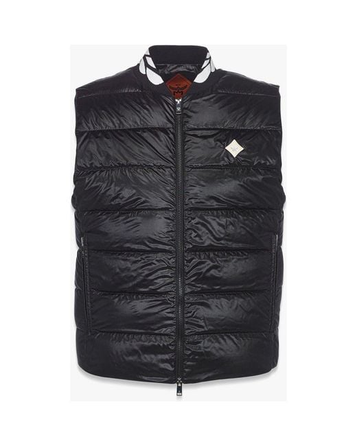 MCM Black Packable Down Vest for men