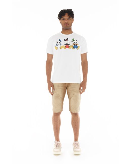Cult Of Individuality White No Evil Graphic T-shirt for men