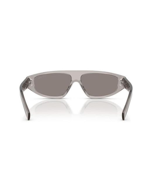Prada Gray 58Mm Irregular Sunglasses for men