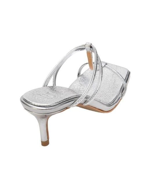 Prologue Shoes White Mocha Strap Heel Sandal