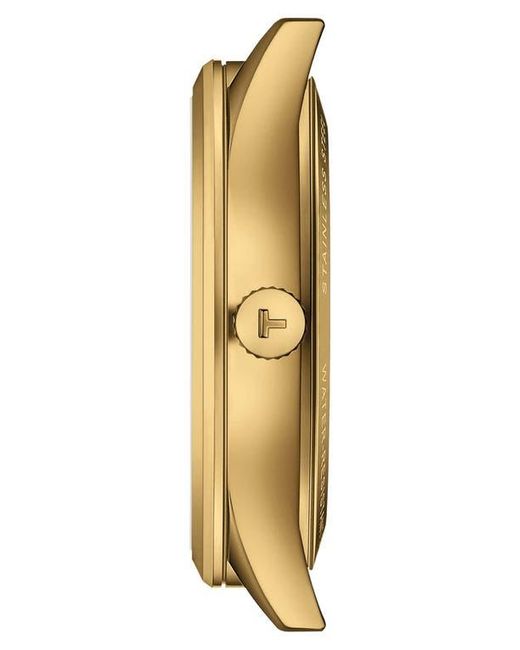 Tissot Black Classic Dream Automatic Leather Strap Watch, 40Mm for men