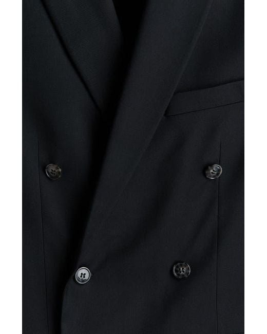 H&M Black Regular Fit Double-Breasted Jacket for men