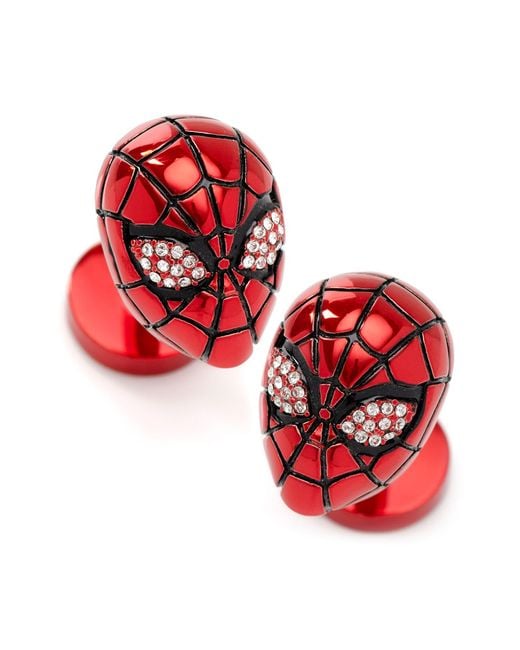 Cufflinks Inc. Red 3D Spider- Cuff Links for men