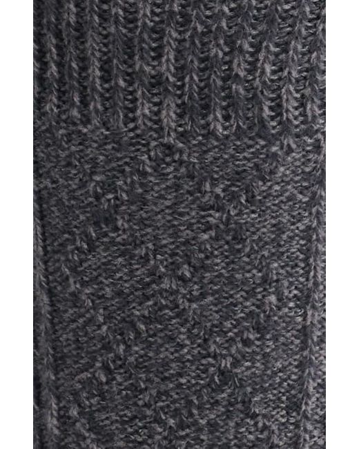 Nordstrom Gray Cable Crew Socks