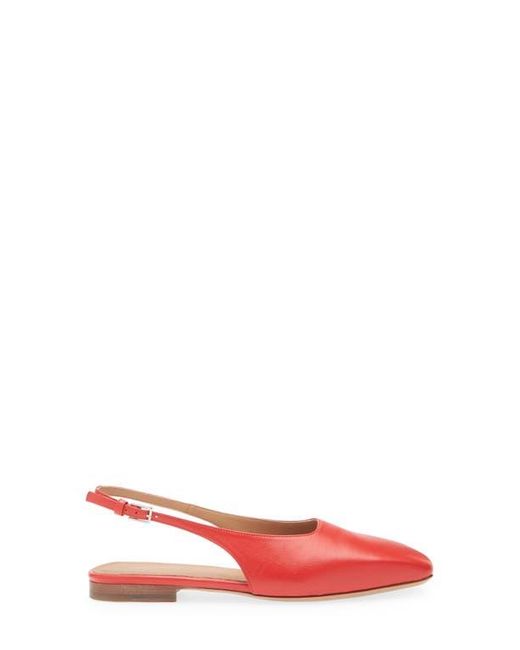 Mansur Gavriel Red Square Toe Slingback Flat