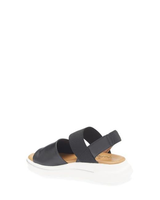 The Flexx Blue Tuana Platform Wedge Slingback Sandal